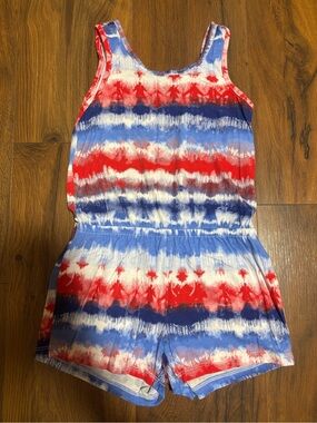 The Children’s Place Girls’ Sleeveless Patriotic Romper - 5/6